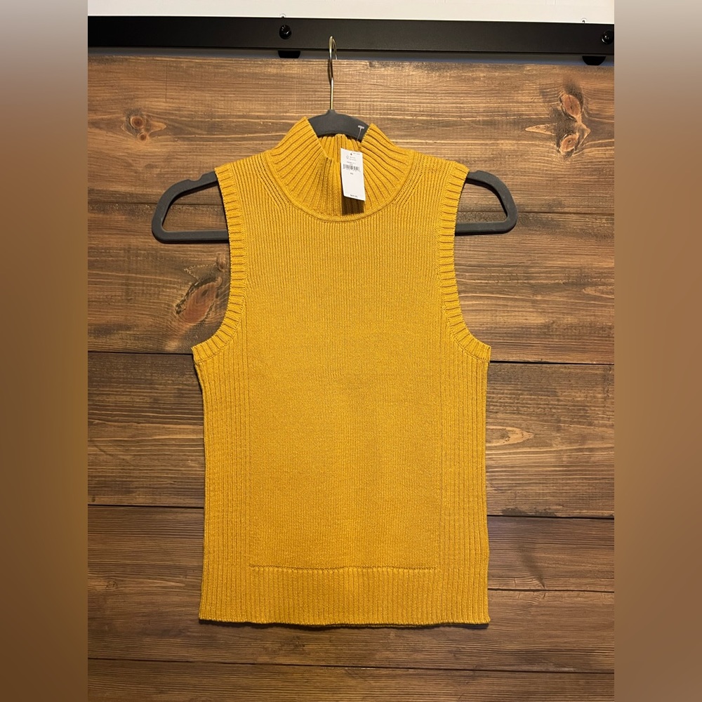 GAP sleeveless mock neck sweater